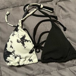 Black & White Bikini Top